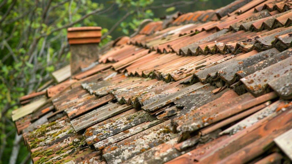 damaged roof tiles