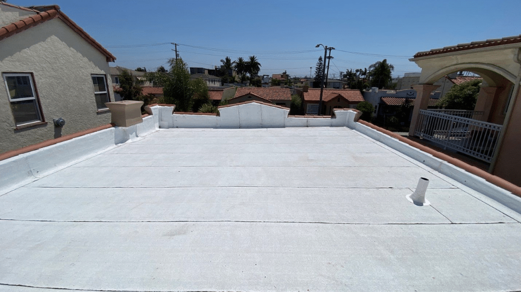 white torch down roofing