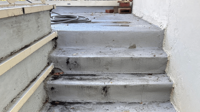 outdoor stairs in need of repair